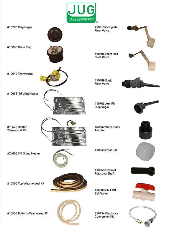 Jug Waterer Diaphragm Heater Float Feed Trap bakkoindustries